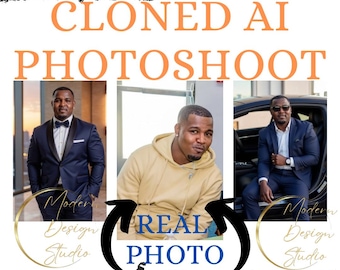 Custom AI-Generated Photoshoot: 5 Digital Clone Portraits