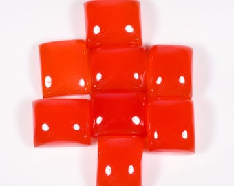 Natural Carnelian Agate Cabochon: Rectangle Gemstone for Jewelry Making