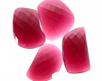 Awesome Top Quality Natural Rhodolite Garnet Flat Back loose Gemstone For Making Jewellery 93.35 Ct AZ-3