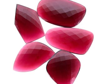 Awesome Top Quality Natural Rhodolite Garnet Fancy Shape Flat back Faceted Loose Gemstone For Making Jewellery 189.75 Ct AZ-1