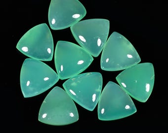 Top Quality Beautiful Crysophase Natural Triangle Shape Loose Gemstone For Making Jewellery 35.10 ct 11x11x4 mm AZ-175