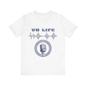 VO Life - Unisex Jersey Short Sleeve Tee - Voice Actor - Voice Over - Voiceover - Actor Gift