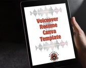 Voiceover Resume Canva Template - With Headshot