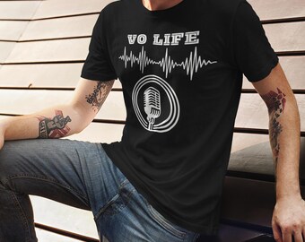 VO Life T-Shirt - Funny Voice Actor Shirt for Voiceover Artists, Podcasters & Creators | Voiceover Gift Tee