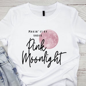 Pink Moonlight Short Sleeve TShirt Hanson Penny and Me Lyrics