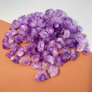 Amethyst Cluster Pieces for DIY - 100g Bulk Bag of Small Raw Crystals, Jewelry Making & Diffuser Stones Valentine's Day gift