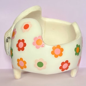 Retro Flower Baby Helmet Stickers: Cranial Band Decals