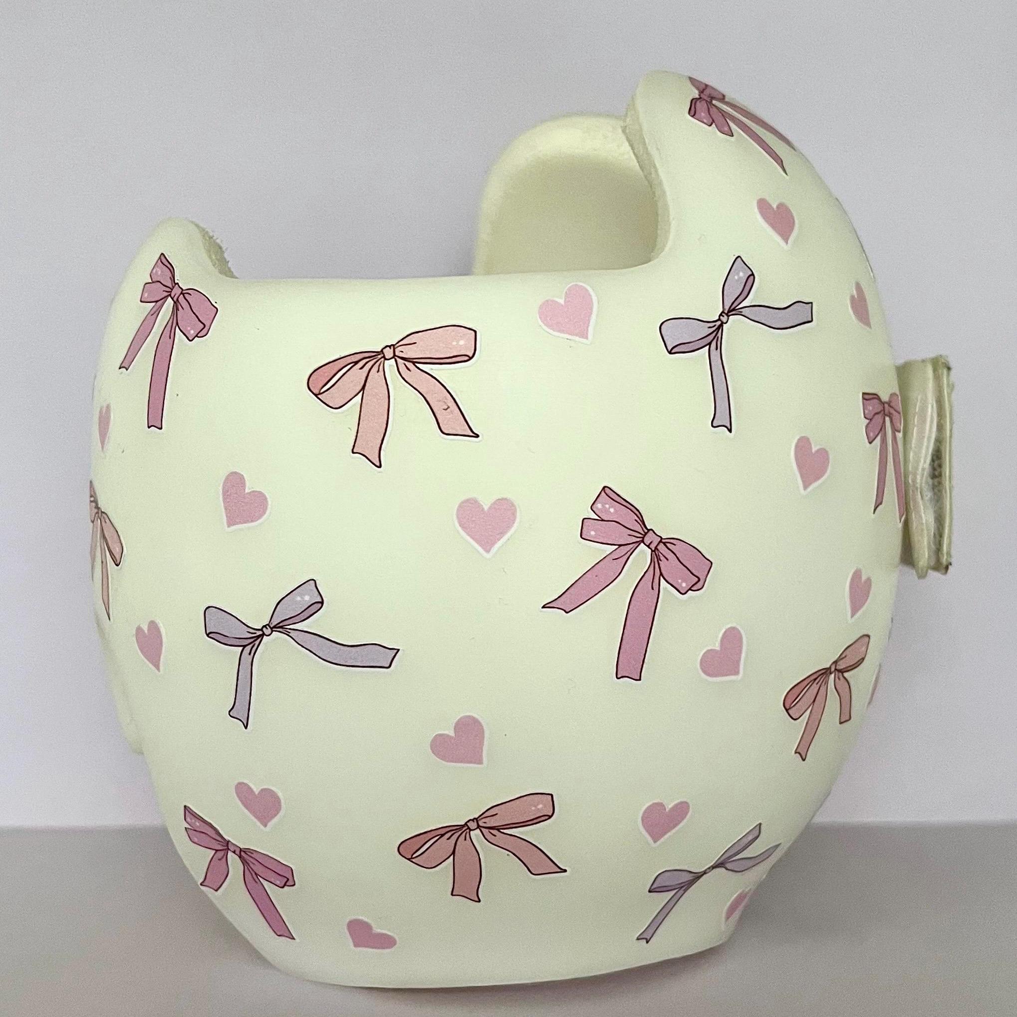 Calcomanías para cascos de bebé: Lazos y corazones para cascos Doc/Starband