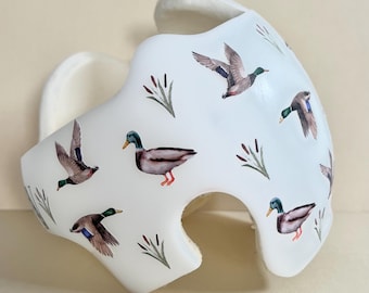 Calcomanías de banda craneal para pato real: pegatinas para casco de bebé