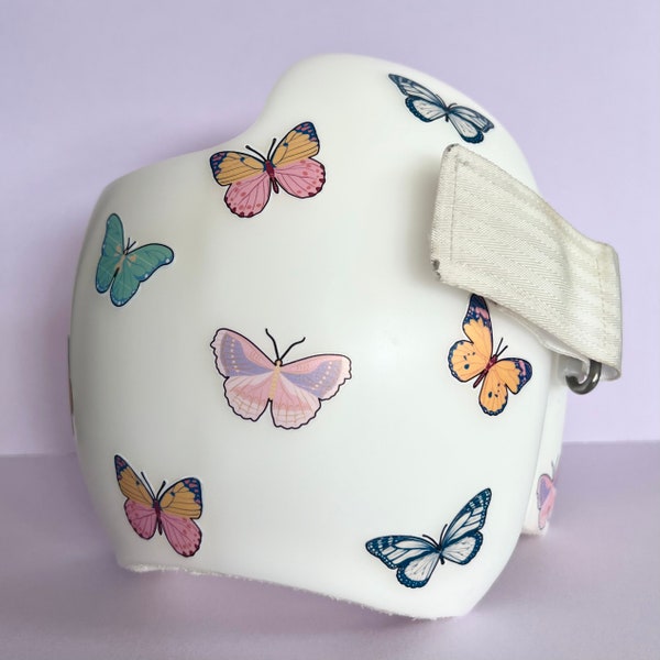 Girls butterfly cranial helmet decal