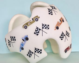Race Car Cranial Helmet Decal: Motorsport Doc Band Wrap