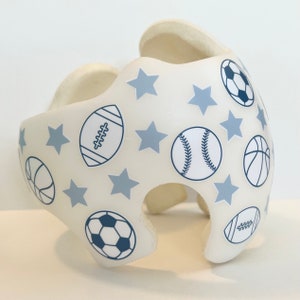 Sports Cranial Band Decal: Football, Basketball, Baseball Helmet Decor
