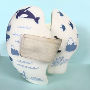 Ocean Whales Cranial Helmet Decals: Baby Doc Band Stickers immagine 7