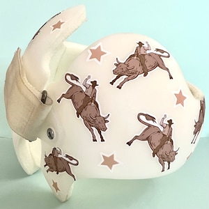 Rodeo Baby Cranial Helmet Decals: Cowboy & Stars Vinyl Decoration