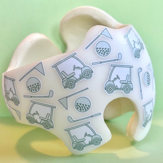 Golf Cranial Band Decals: Sporty Baby Helmet Stickers