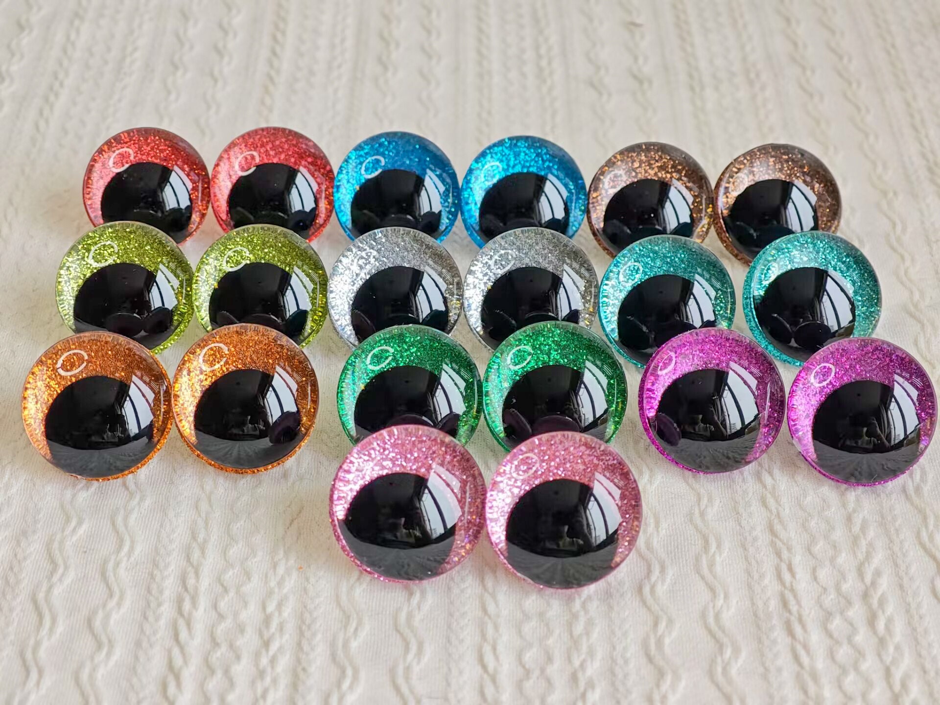 Incraftables Safety Eyes for Amigurumi (300pcs SET). Plastic Safety Eyes and Noses for Crochet (10 Colors)