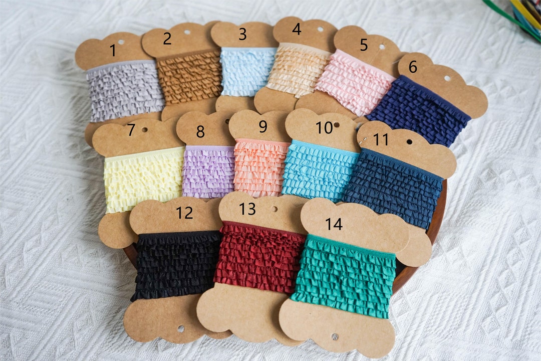 3 Yard 10mm/0.4 Inch High Quality Stretch Stretch Lace Ornament, 19 ...