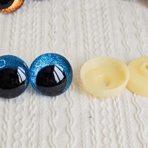 12-30mm Sparkling 3D Safety Eyes Ideal for Doll Making Crocheting and Amigurumi 10pairs Mix color zdjęcie 5