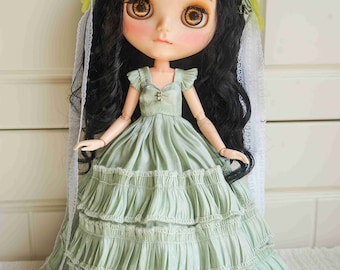 Handmade Blythe Doll Vintage Dress Ballgown Neo Blythe OB22, OB24