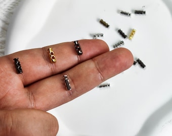 Mini Metal Cord Locks – 4 Colors, Doll Clothes Supplies (20 pcs)