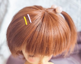 2Pcs 11mm/0.43" Small Doll Hair Clips,Hair pins 11 Colors, Perfect fit for Doll Craft Supplies