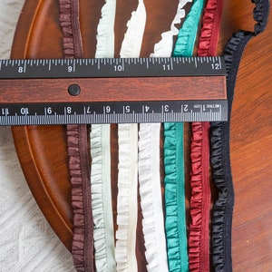 3 Yard 10mm/0.4 Inch Ornement en dentelle extensible de haute qualité, 19 couleurs, Ornement de bordure en dentelle, Parfait pour les vêtements de poupée, Artisanat de couture image 4