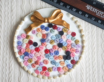 20 Pcs Tiny Matte Polyester Buttons – 4mm/6mm Doll Clothes