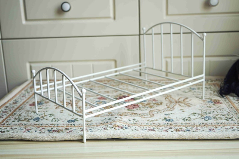Doll Miniatures European style Metal Bed Furniture for 1:6 Scale Dolls like SD YOSD 1/6 1/3 1/4 12Doll 18Doll image 1