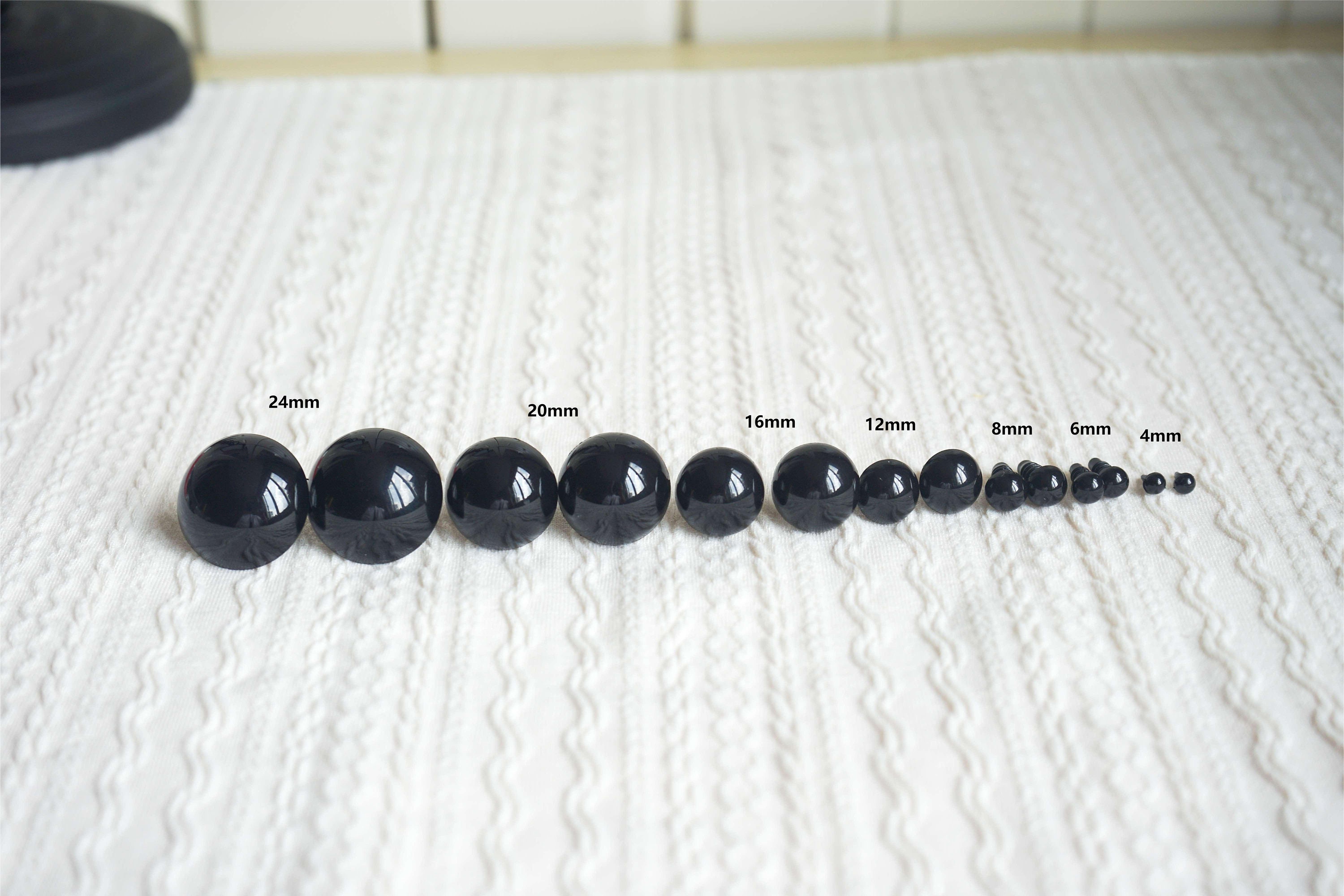 Occhi Di Sicurezza In Plastica Per Amigurumi - Set Da 100 Pezzi Con Rondelle, 5mm, Neri, Perfetti Per Peluche E Bambole Fai Da Te! - Foto 10