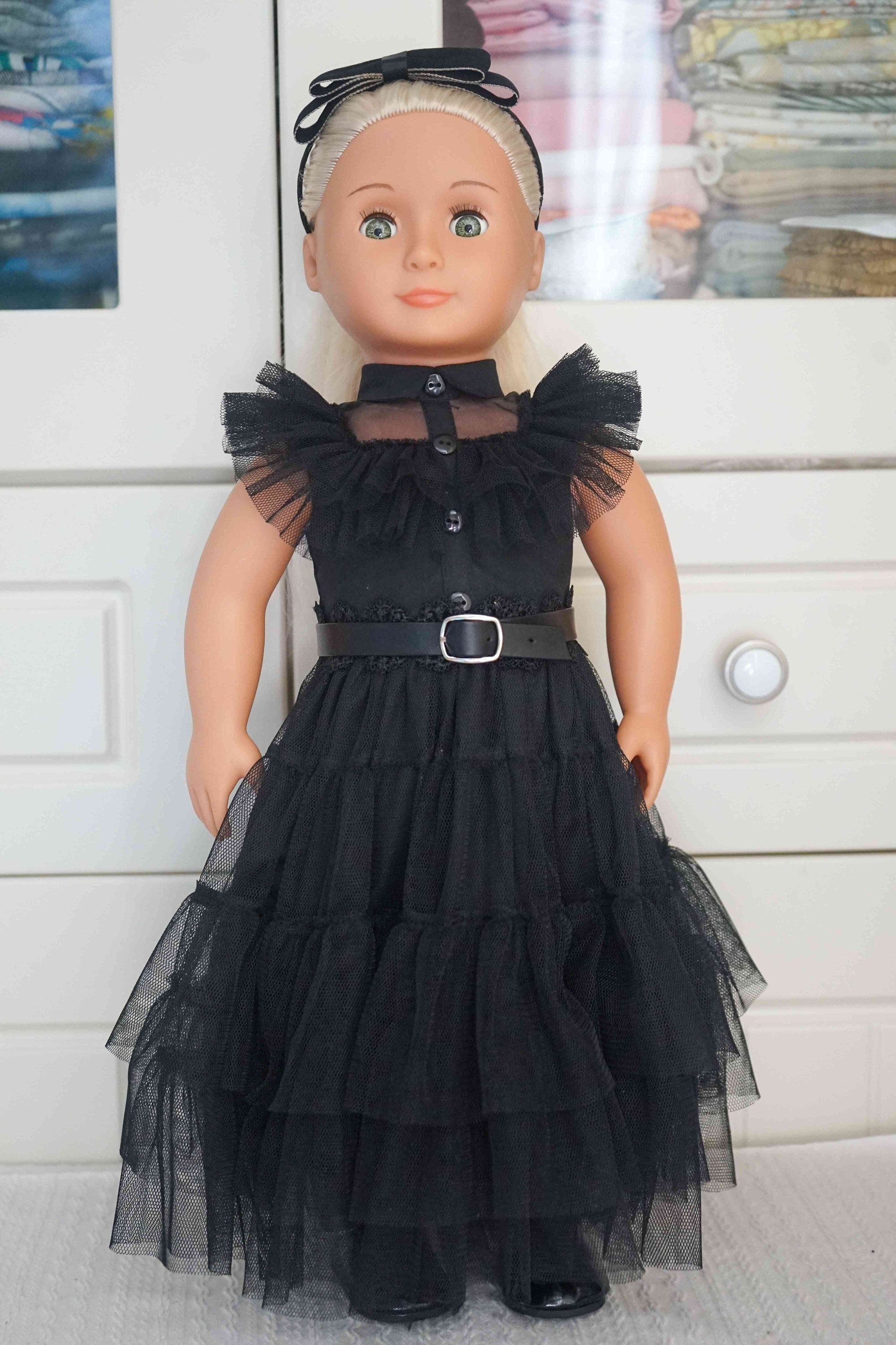 18 Inch Doll Wednesday Dress 