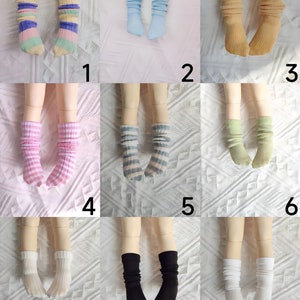 1/3 1/4 1/6 BJD Dolls Socks SD MSD socks, slouchy socks，  Knee socks, Lace socks