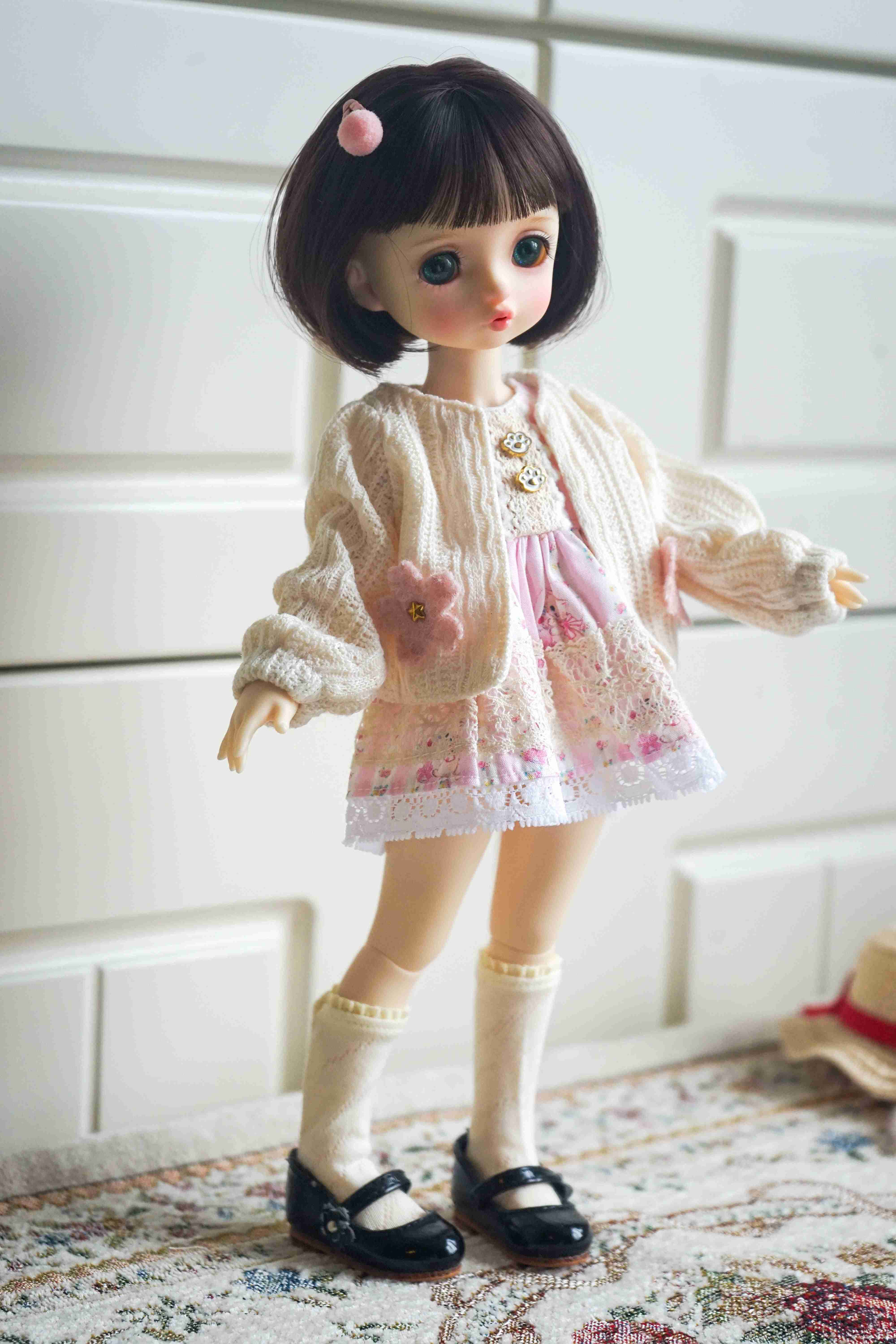 WG08 BJD　1/6 ドール 衣装 日常 洋服 5点セット ハンドメイド 衣装セット！洋服 服 BJD 球体関節人形 1&frasl;6 YOSD 1&frasl;4 MDD MSD KUMAKO