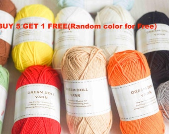 Vibrant 4-Ply Milk Cotton Yarn - 50g Skein,52 Stunning Colors for Crochet, Knitting, Amigurumi