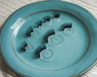 20Pcs  Doll Toy Eyelash Tray Set (12mm-35mm) with Black Eyelashes – Ideal for DIY Plush, Knitted, Crochet, and Animal Craft Projects