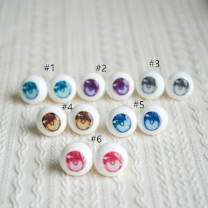 Bjd Anime Resin Doll Eyes 8mm/10mm/12mm/14mm/16mm/18mm/20mm/22m/24mm for Dd Sd Obitsu Azone Nendoroid EyeBall image 2