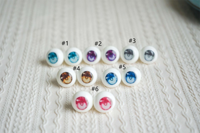 Bjd Anime Resin Doll Eyes 8mm/10mm/12mm/14mm/16mm/18mm/20mm/22m/24mm for Dd Sd Obitsu Azone Nendoroid EyeBall image 2