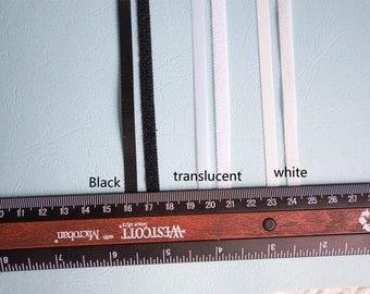 Slim Hook and Loop Fastening Tape, 6mm-1cm, Doll Clothes Sewing