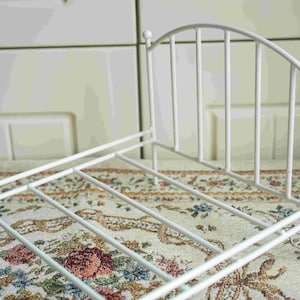 Doll Miniatures European style Metal Bed Furniture for 1:6 Scale Dolls like SD YOSD 1/6 1/3 1/4 12Doll 18Doll image 4