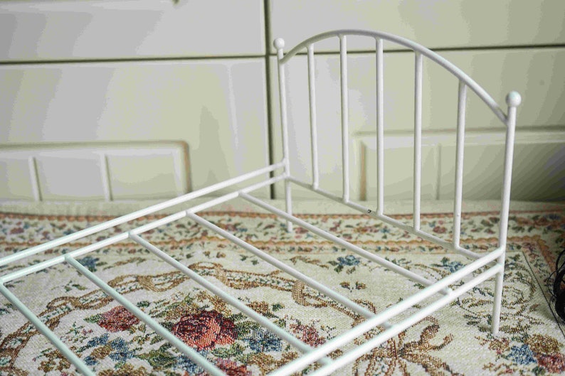 Doll Miniatures European style Metal Bed Furniture for 1:6 Scale Dolls like SD YOSD 1/6 1/3 1/4 12Doll 18Doll image 4