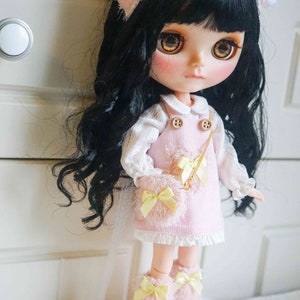 Vêtements de poupée Blythe faits main, robe porte-jarretelles Neo Blythe OB22, OB24