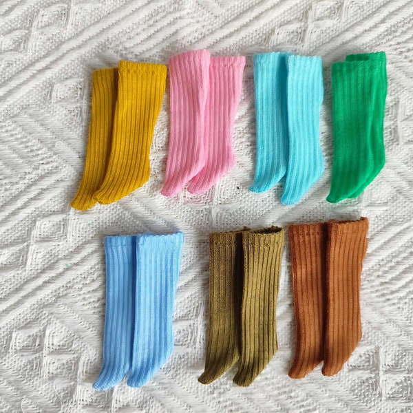 Blythe Pullip Doll chaussettes souples 13 couleurs