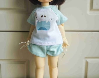 YOSD Doll Clothes 7colors 1/6 BJD doll clothes short sleeve shirt T shirts