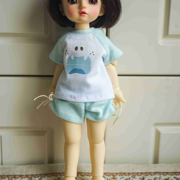 YOSD Doll Clothes 7colors 1/6 BJD doll clothes short sleeve shirt T shirts