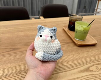 縫わずに作れる猫のあみぐるみ編み図集（デジタルPDF） - Etsy 日本