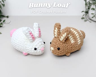 No-Sew Loaf Bunny Crochet Pattern Bundle Amigurumi (Digital PDF)