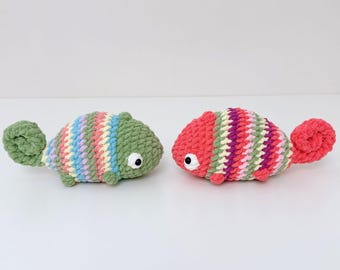 縫わずに作れるカメレオンのあみぐるみ編み図（PDFパターン） - Etsy 日本