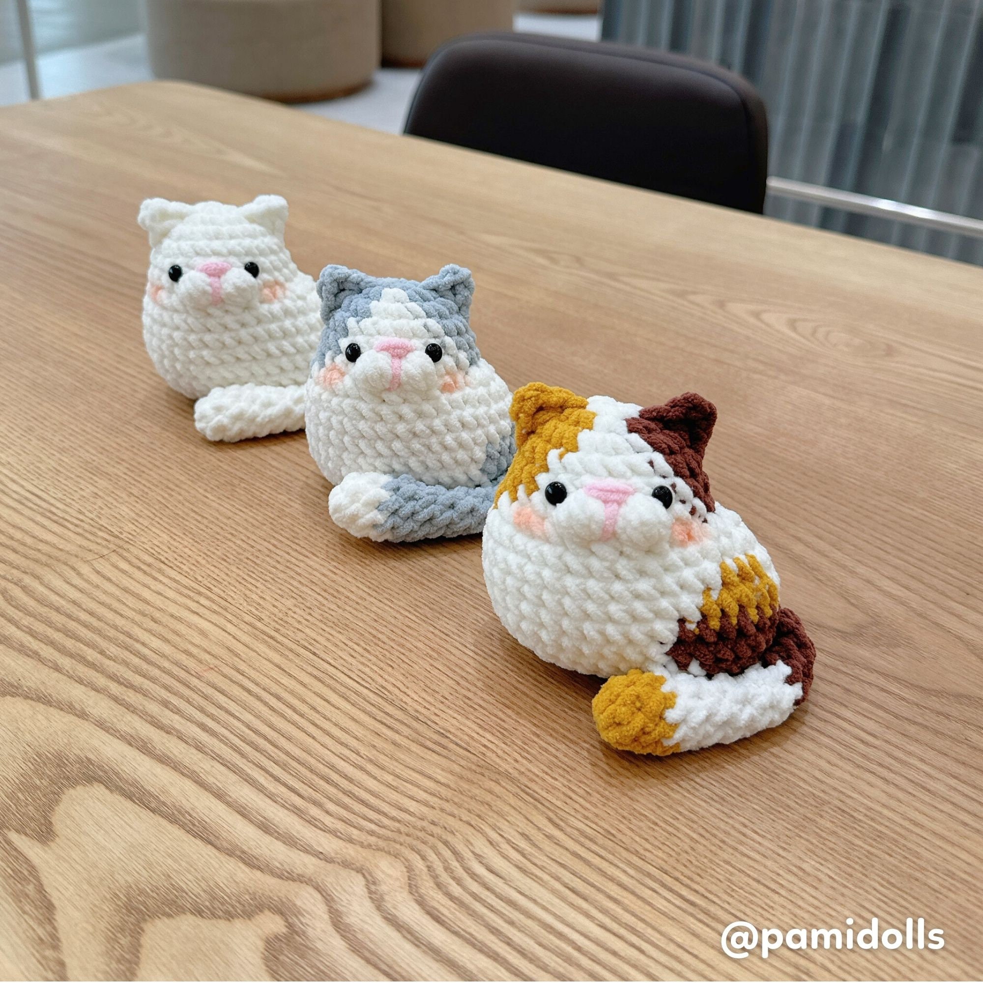 縫わずに作れる猫のあみぐるみ編み図集（デジタルPDF） - Etsy 日本