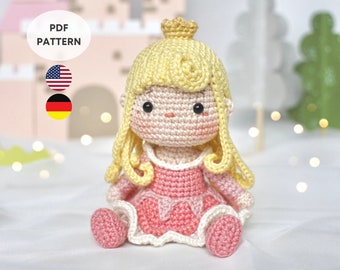 Amigurumi Princess Sleeping Crochet Doll Pattern Tutorial Chidabear | PDF File Instant Download | Cute DIY Handmade