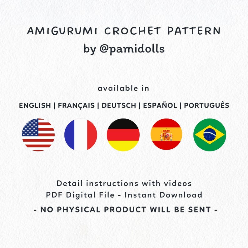 Rubber Cat Amigurumi Crochet Doll Pattern Pamidolls 10