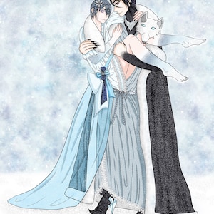The Ice King & His Prince / Black Butler Art Print (5x7)